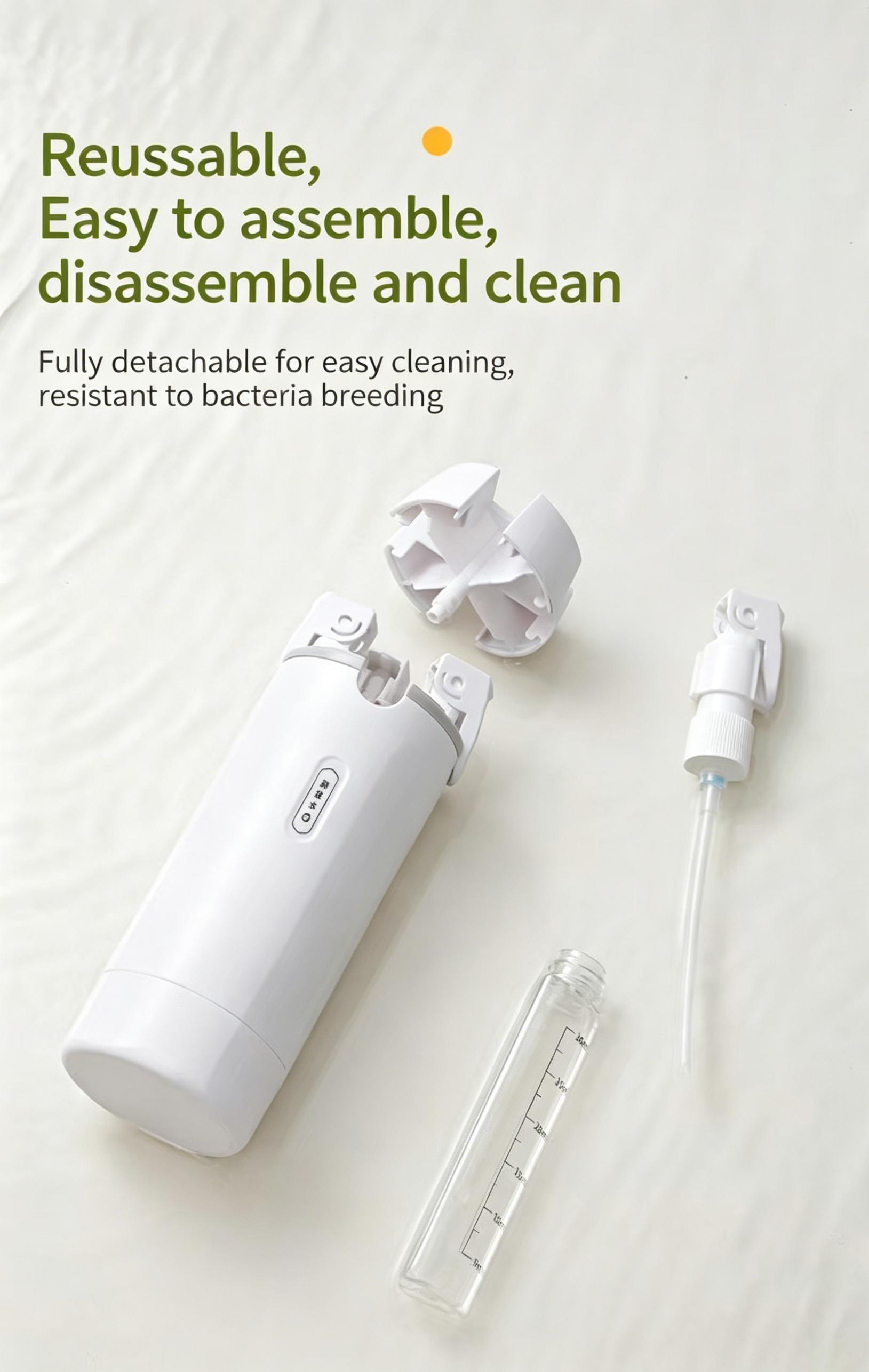 UFORU 4-in-1 travel refillable split bottle set, wash dispenser, necessary for skin care and beauty travel, suitable for shampoo, lotion, skin care products#SummerVibes