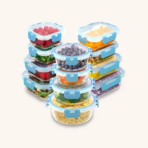12 Piece Glass Food Storage Containers