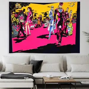 Jojo Bizarre Adventure Anime Rug, Fashionable Lightweight Durable Wall Decor, Multifunctional Bedroom Living Room Art, Perfect Holiday Gift