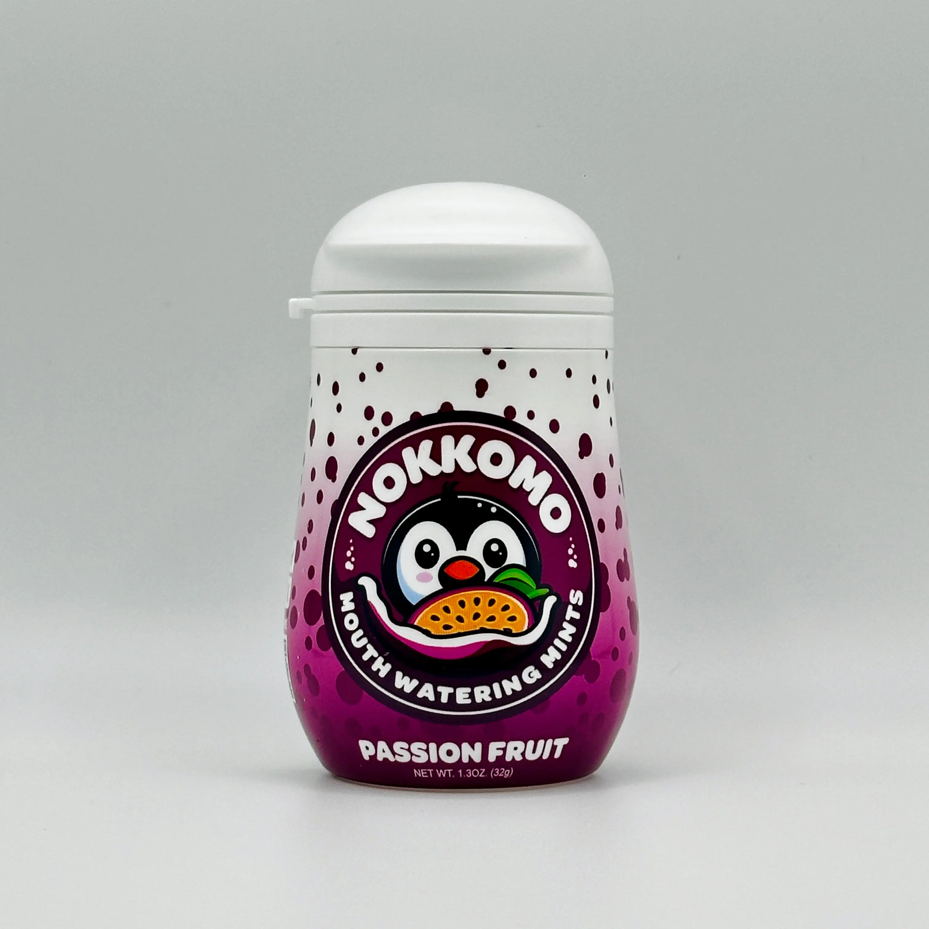 Nokkomo Mints Passion Fruit Fizzy Mints for Cottonmouth Relief Refreshing Juicy Tropical Sweetness Fizzy Sensation On-The-Go Relief