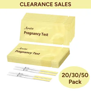 Areta Pregnancy Test Strips Bundle (20/30/50 Pcs), hCG Tests for Women, Clearance Sales, Exp: 07/11/2026