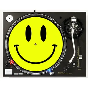 Smiley Face #3 Vinyl Memorabilia 12" inch Slip Mat Turntable Slipmat DJ Platter Pad