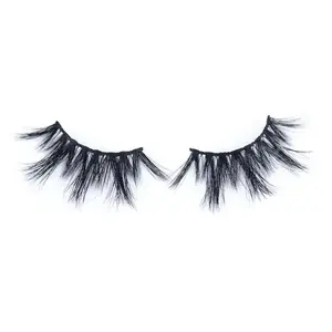 Vegas Faux Mink Eyelashes - Flexible & Fluffy 1D Hair Lash, Reusable, 1.8cm Length