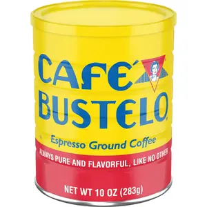 Cafe Bustelo, Espresso Style Dark Roast Ground Coffee, 10 oz Can