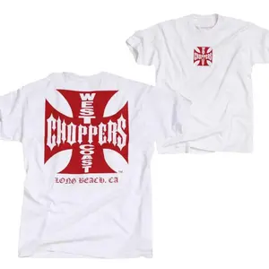 West Coast Choppers T-shirt, Motorcycle T-shirt, Unisex Graphic Shirts, Classic Casual Top Menswear