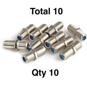 Qty 10 Coaxial Cable Barrels Rg6 Rg11 Rg58 Rg59