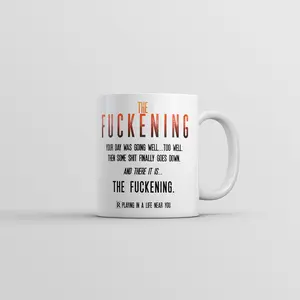 The F*ckening Mug Funny Horror Movie Graphic Coffee Cup - 11oz Funny Coffee Mugs Ceramic Printed Drinkware Cup