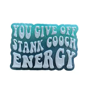 Stank Energy Car Freshie Air Freshener - You Give Off Stank Cooch Energy Scented Aroma Beads with 10" String for Hanging