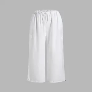 Cider Solid Low-Rise Parachute Cargo Pants Curve & Plus