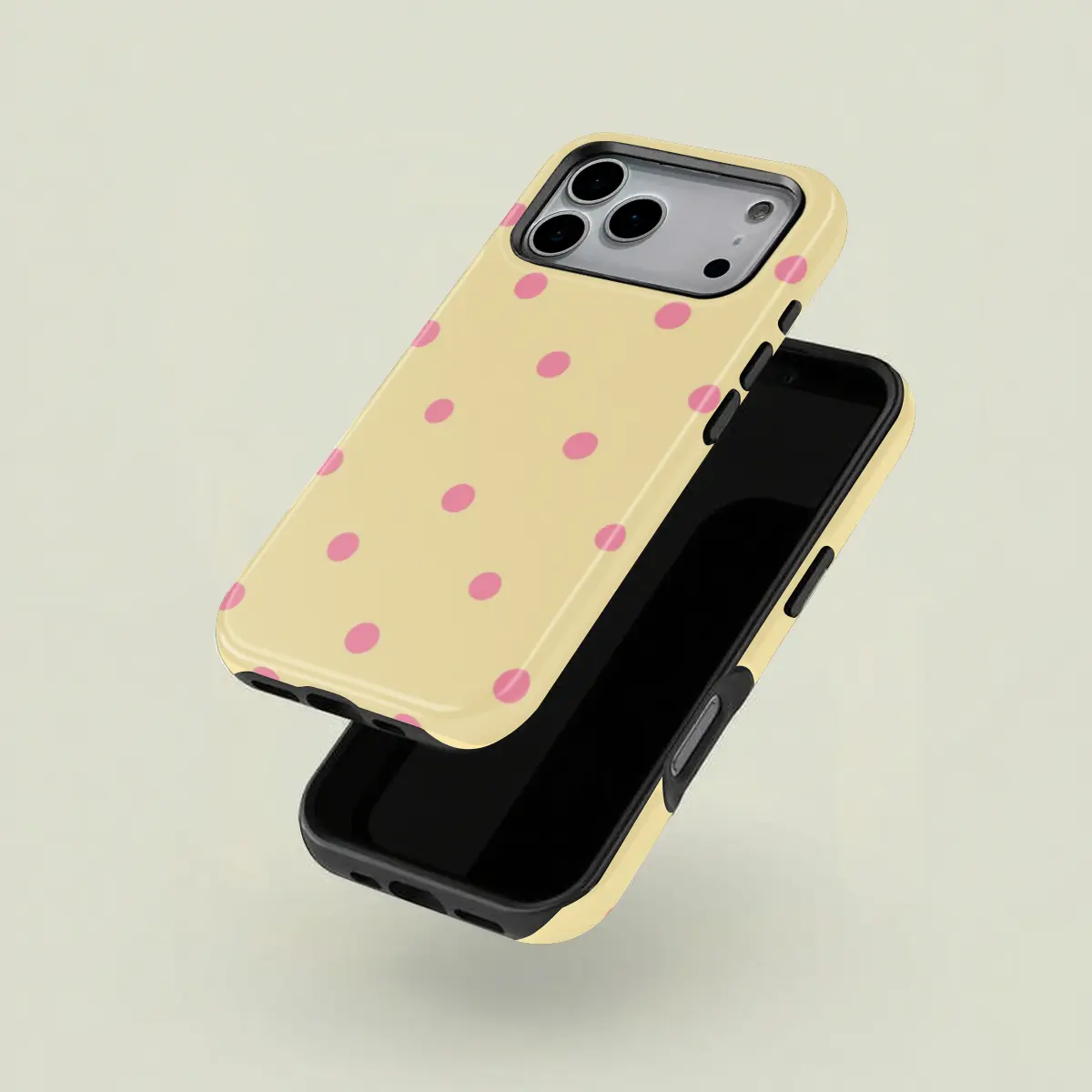 Polka Dot Pattern Phone Case, Durable Two-In-One Protection, Fits iPhone 17 16 15 14 13 12 Pro Max, Samsung S26 Galaxy S25 S24 S23 S22 Ultra Series, Accessories, Shell
