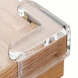 1/4/8pcs Table Corner Protector Covers, Silicone Cushioned, Fits Tables Chairs High Chair Beds Glass Cabinets, Prevents Injuries, Seamless Integration, Essentials