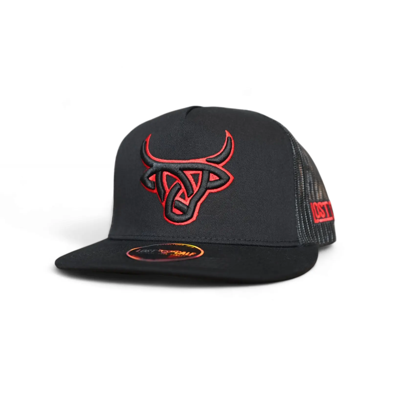 Lost Calf Toro Bravo Flat Bill Trucker Hat