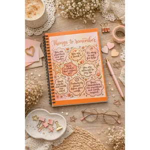 Things to Remember positive affirmation notebook | Spiral Notebook
