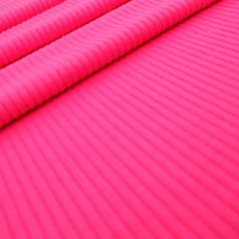 4X2 Solid Yummy Rib Polyester Spandex