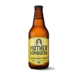 12 pack Mother Kombucha Turmeric Ginger Lemonade Kombucha: Organic, Low Sugar,