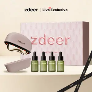 [Live] Zdeer LED Red Light Therapy Face & Neck Massager - Heated Gua Sha Facial Sculpting Device with Vibration for Firming & Lifting