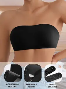 Women's Seamless Push-Up Bra, Smooth One-Piece Thin Cup, No Underwire, Adjustable Straps, Anti-Sagging, Wireless Comfort Bras for All Seasons, Buckle, Underwear, Fit