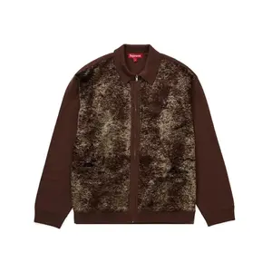 Supreme Faux Fur Zip Up Cardigan Brown (men) by StockX