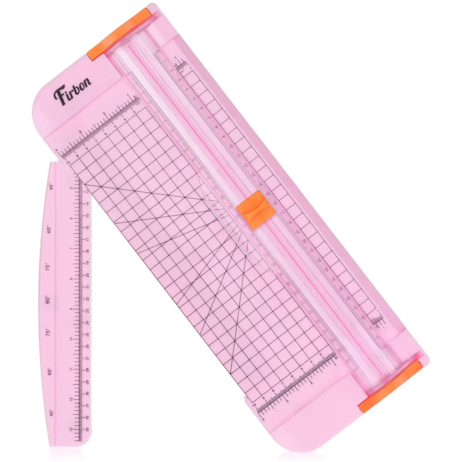 Firbon 12 Inch Paper Cutter Multi-Function Trimmer Scrapbooking DIY Tool with Automatic Security Safeguard & Side Ruler for Craft Paper, Photo, Label, Coupon, Postcard and Cardstock