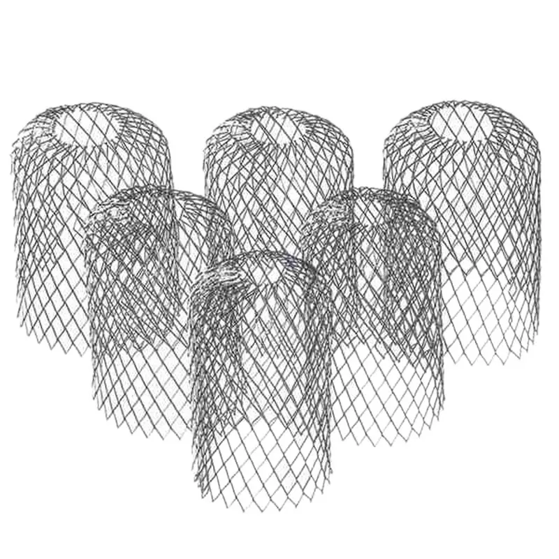 6 Pack Gutter Guard 3 Inch Expandable Aluminium Filter Strainer Gutter Downspout Guard for Stopping Blockage Leaves, Rain Gutter Protectors