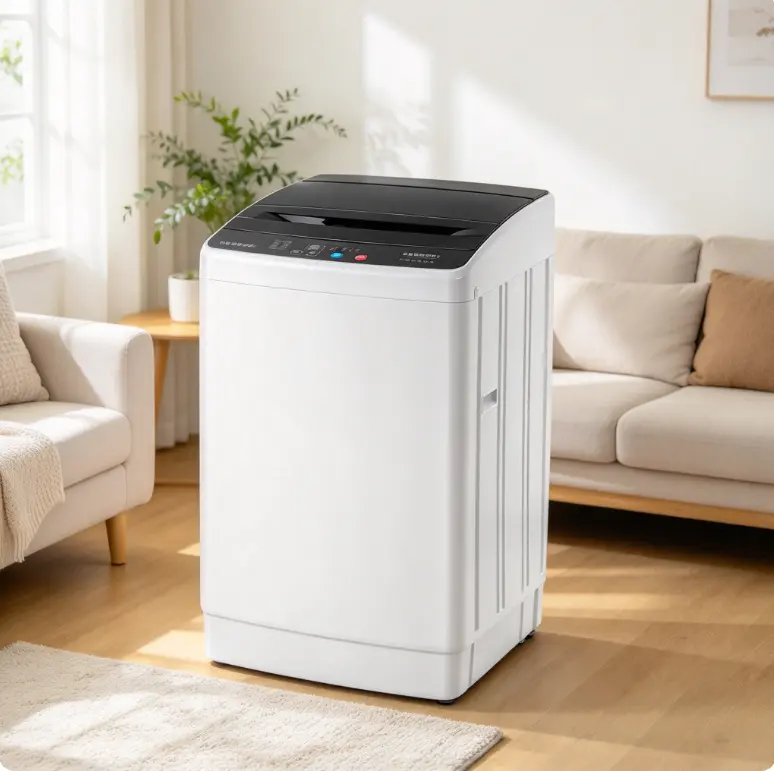 17.8/25/30LBS Washing Machine, Full-Automatic Portable Washer with Stainless Steel Drum, Electric Laundry Machine, Washer and Spin Dryer Combo with Drain Pump for Home, Apartment