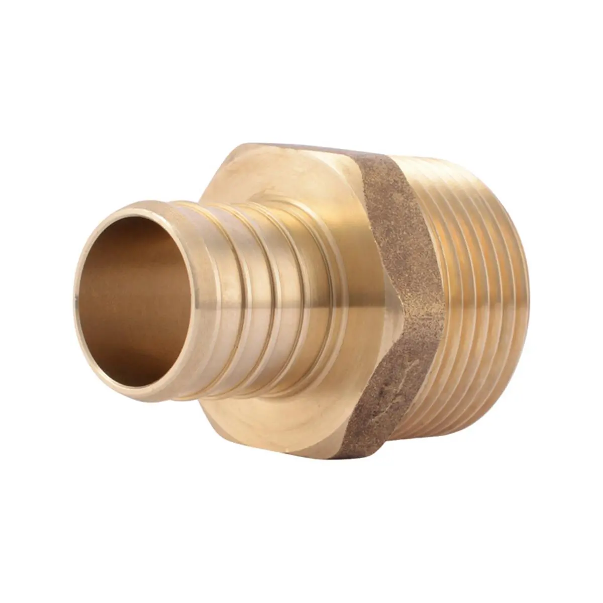 212 MAIN SharkBite 4811659 Durable & Long-Lasting 1 in. PEX Barb x 1 in. MPT Thread Brass Adapter - Budget Friendly Plumbing Accessories for Sailing Water Sports, Reliable Construction