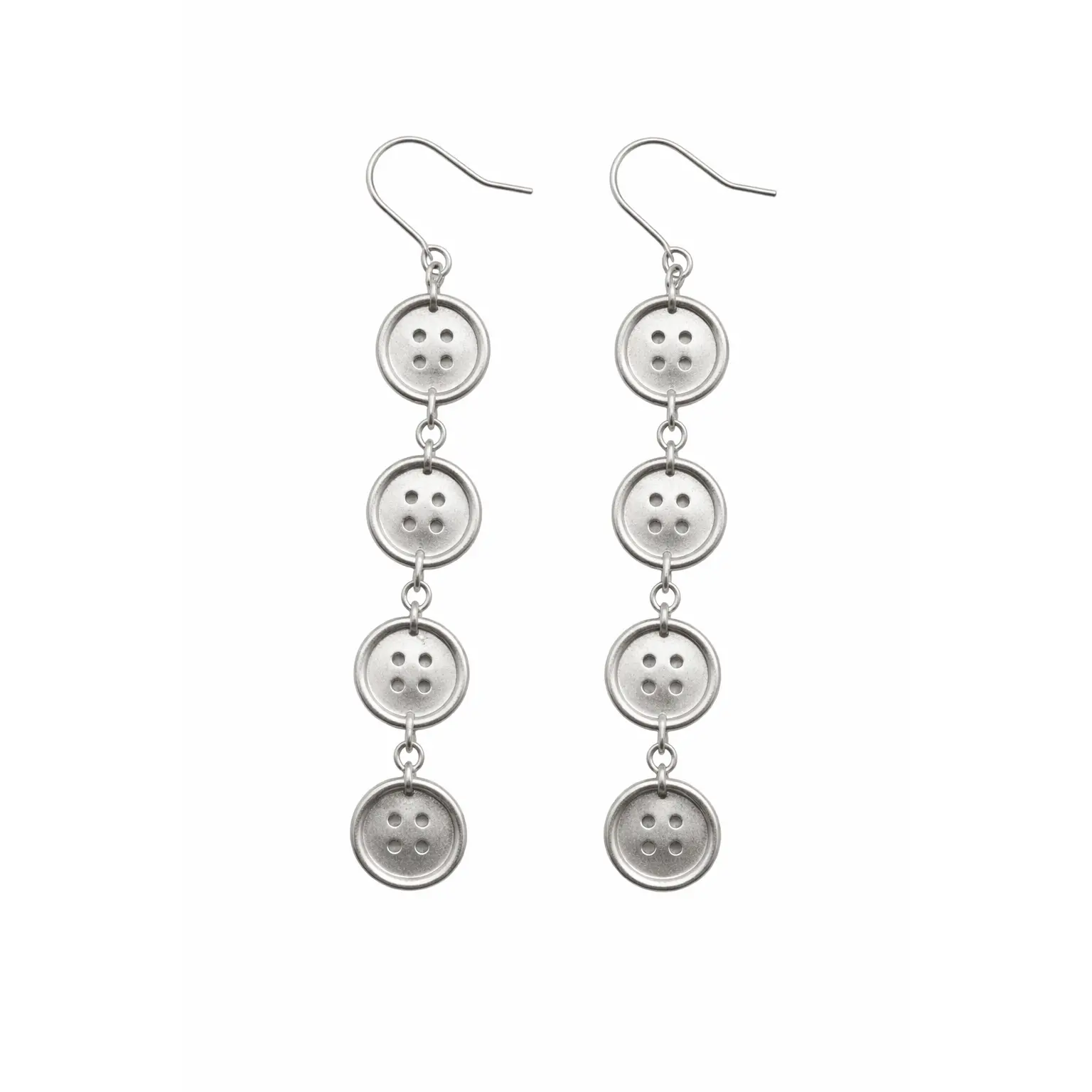button earrings