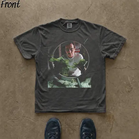 Gildan Menswear Short Sleeve Tshirt - Men's Lightweight Retro Custom Cotton Graphic Top, Iconic Breaking Bad Walter White Money Scene Print, Fitted, All Seasons Casual Streetwear, Cold Wash Compatible