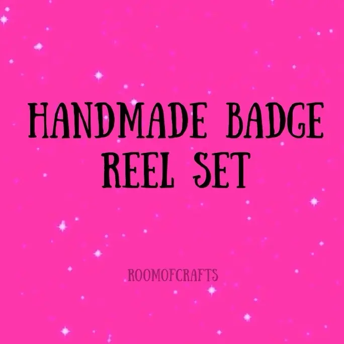 Handmade badge reel set with beads