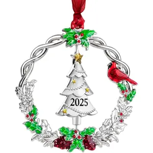Christmas Tree Ornament Metal   Rotatable Design Charm Holiday Decorative Pendant  Keepsake (2025)