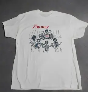 The Strokes band Tour Tee Shirt Classic Y2K Fashion Clothing