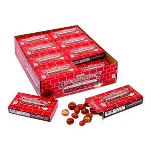 Boston Baked Beans 24 ct. - Sweet and Crunchy Candy with Peanut - 24 ct. Box Snack Bonbon Corn Artificial