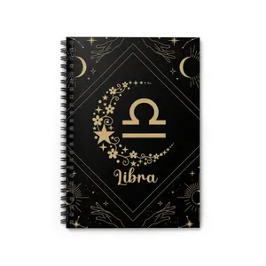 Libra Notebook, Libra Journal, Zodiac Journal, Notes, Craft Journal, Spiral Notebook Ruled Line, Goal Tracker, Dream Journal, Story Starter, Grocery Notebook