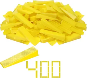 Tile Leveling System Tile Wedges, 400  Tile Wedges Leveler for 1/8 Inch, 1/16 Inch, 1/32 Inch Tile Spacers Leveling Clips, Tile Leveler Tools for Wall and Floor Tile