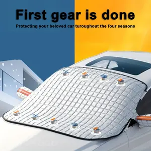 Car Windshield Snow Cover, Anti-Freeze Frost Protection, Thick Winter Snow Guard, Summer Sunshade, Weather Protection, Windscreen Shade Cover