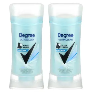 Degree UltraClear, Black & White, Antiperspirant Deodorant, 2 Pack, 2.6 oz (74 g) Each