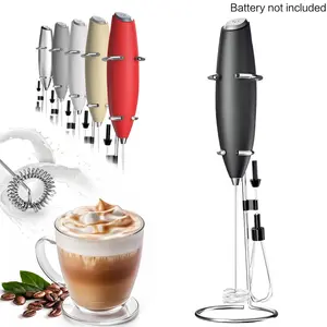 Electric Milk Frother, Handheld Milk Frother, Cordless Milk Frother, Coffee Frother Mixer, Household Kitchen Tool for Coffee, Cappuccino, Latte, Matcha, Hot Chocolate