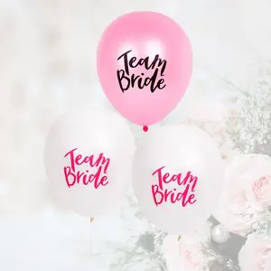 Bachelorette Party Bridal Shower Balloons, Team Bride Classy Wedding Decor Party
