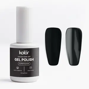 KolorAcrylic Black Gel Polish 15ml for Manicure & Nail Art