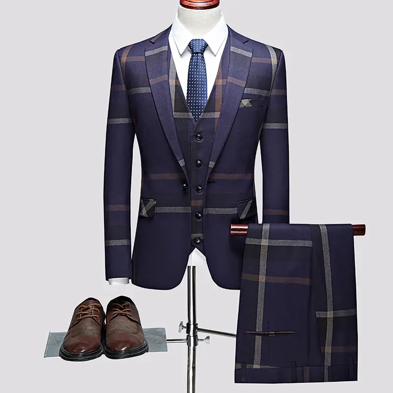 tuxedo suit European And American Groom Suits Men's Slim Groomsmen's Business Casual Suits Professional Suits