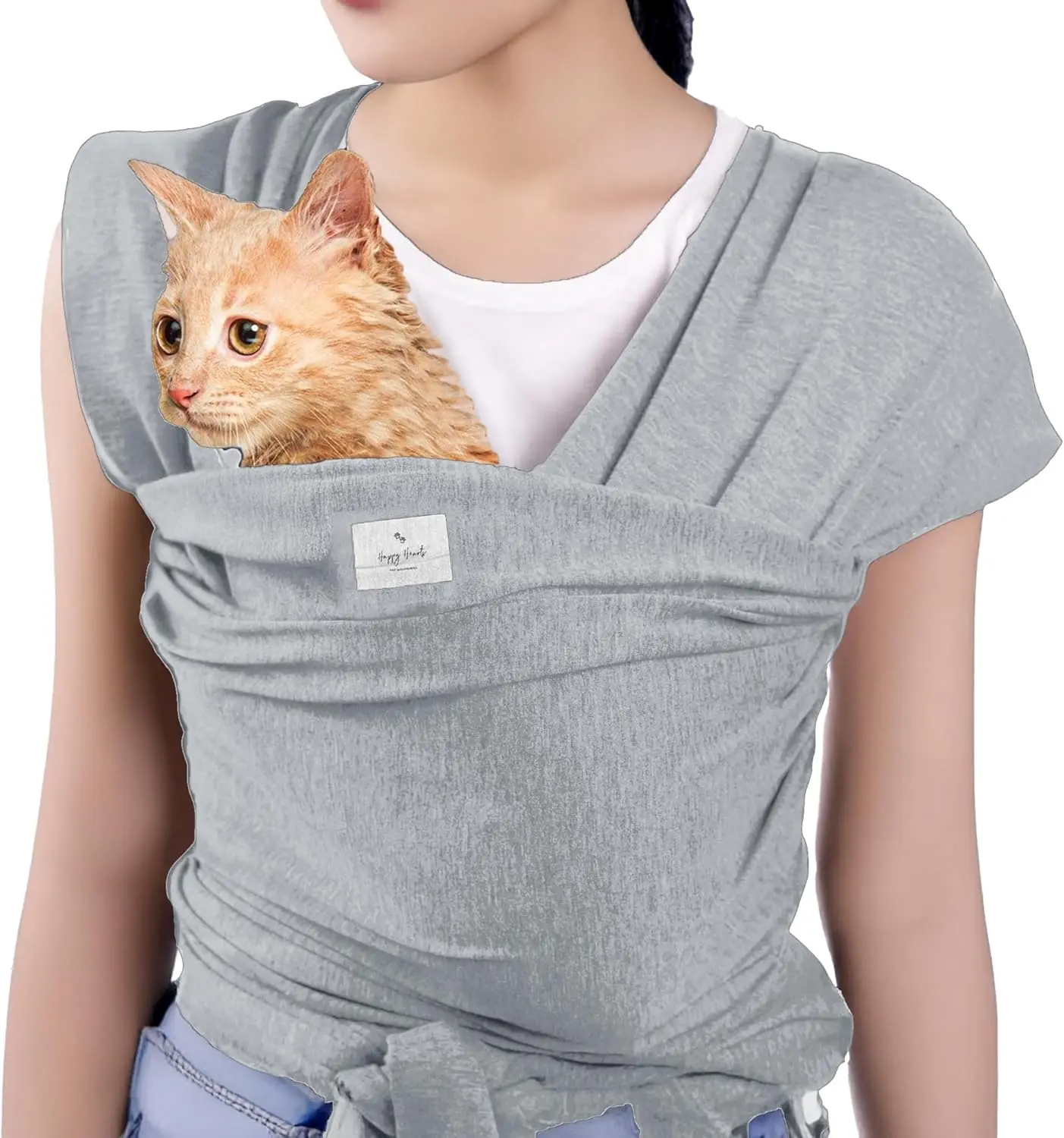 Comfortable Pet Sling Carrier - Animal Carrier Pouch for Small Dogs and Cats, Chest Wrap for Travel and Daily Use