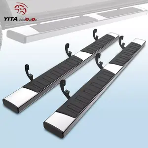 OEDRO 6 Inches Running Boards Compatible with 2019-2024 Chevrolet Silverado 1500/GMC Sierra 1500 & 2020-2024 Silverado 2500HD 3500HD Crew Cab/Sierra 2500HD 3500HD Crew Cab, Running Boards for Silverado Crew Cab, Side Step Bars