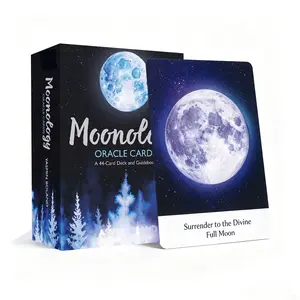 Oracle Card Deck  Pocket Size For Spiritual Guidance and Healing Energy, Developed To Help You Tap into The Moon's Ancient Feminine Wisdom. They Form a Powerful Spiritual And Divination Tool