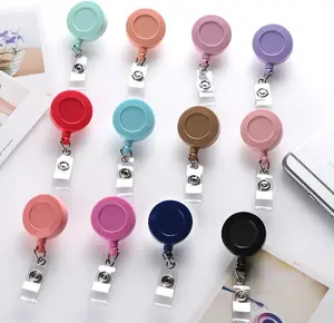 14Pcs 24inch Retractable Badge Reel, Mixed Random Solid Color Nurse ID Badge Holder with 360° Swivel Alligator Clip - Home Improvement.