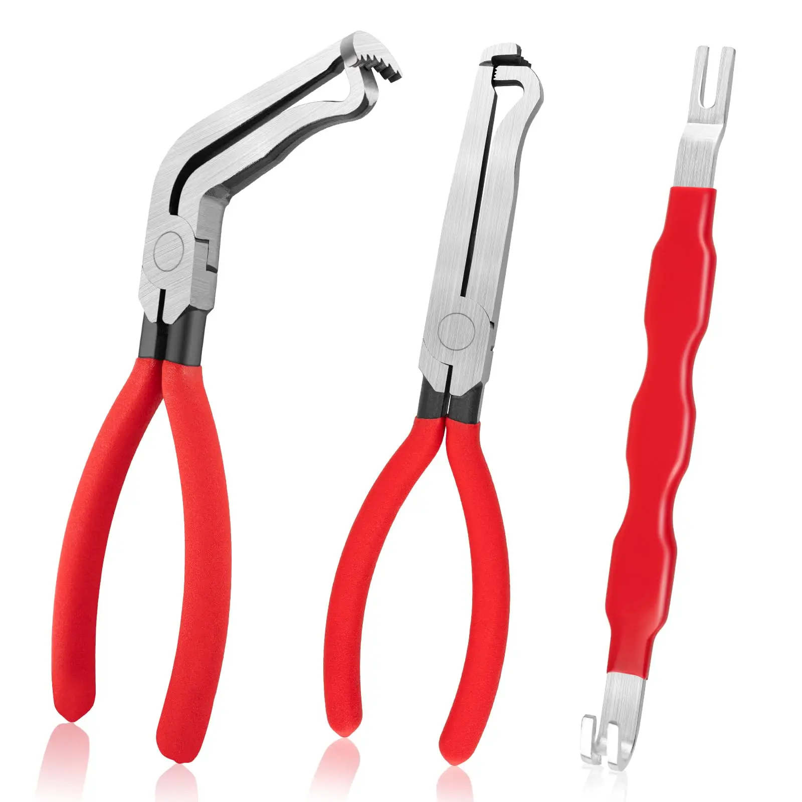 3 Set Electrical Disconnect Pliers, Upgraded Electrical Connector Pliers, Car Electrical Connector Removal Tool, Car Terminal Disassembly Tool, Disconnect Repair Tools, Hand Tools, Disconnect Pliers Kit