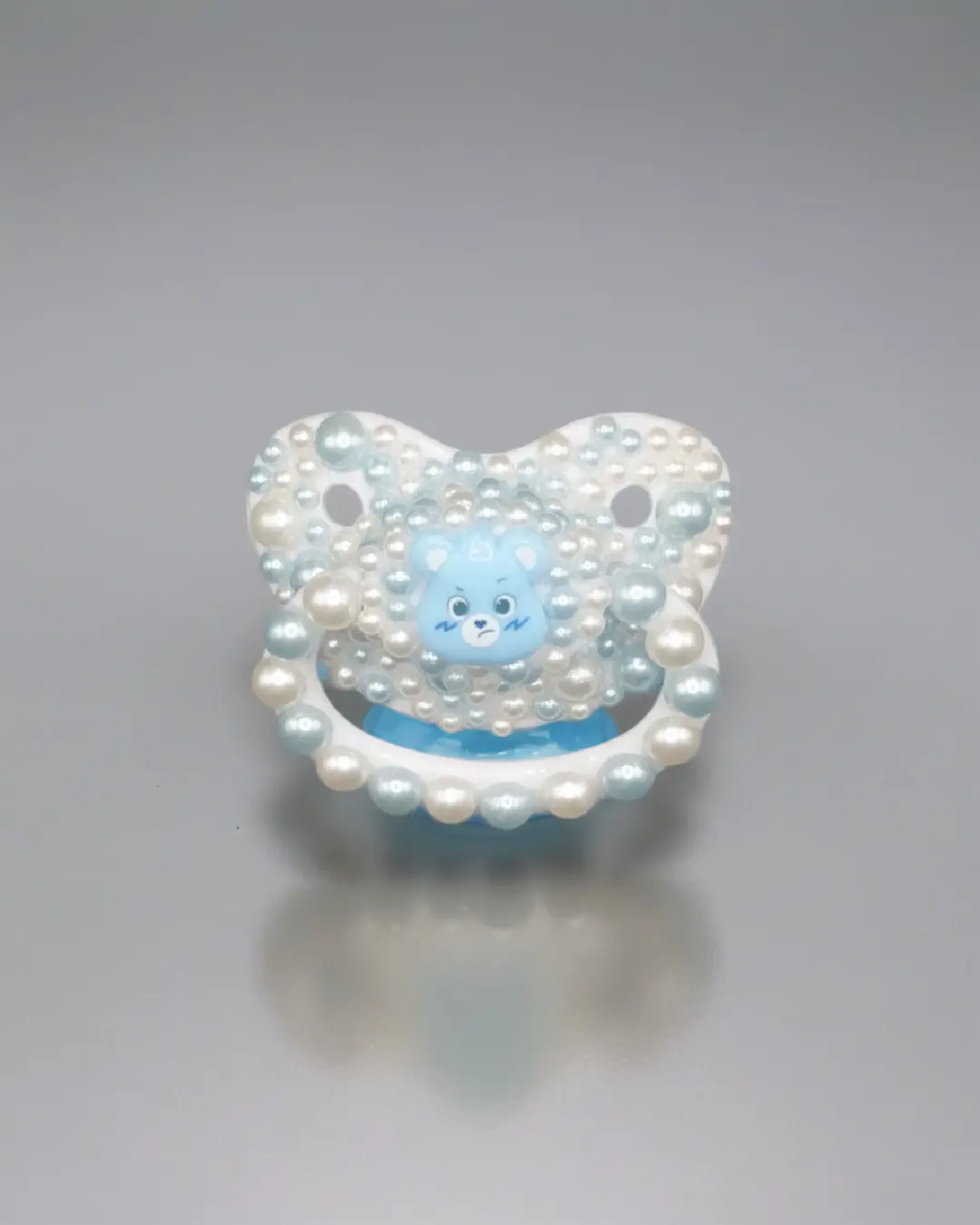 Zen Gems Custom Adult Pacifier - Handcrafted Gemstone-Tone Pacifier for Serenity & Style - Personalized with Name or Initials - Ideal for Self-Care & Gifting