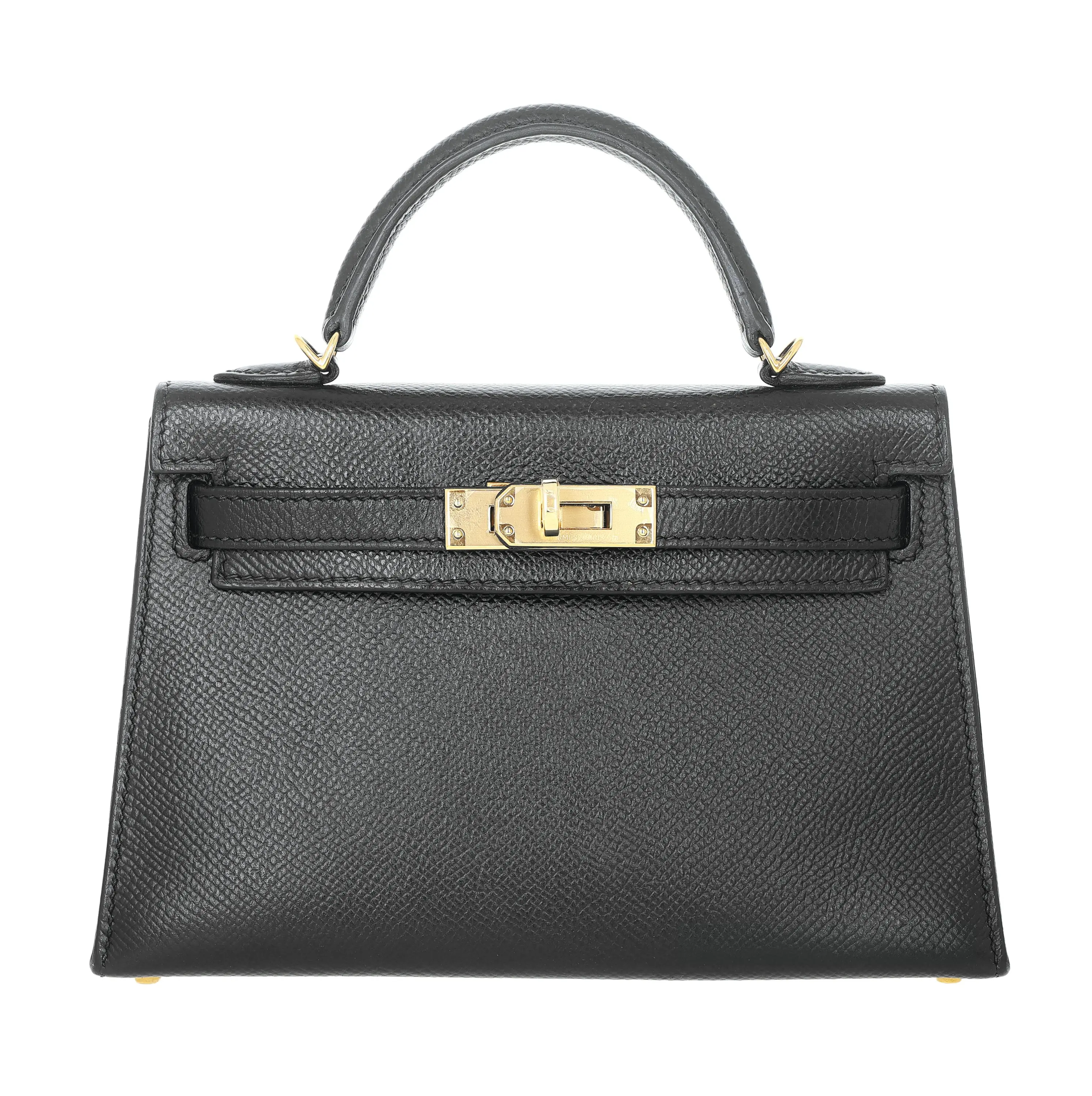 Pre-owned HERMÈS Epsom Shoulder Bags Mini Kelly Black