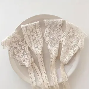 White Lace Flower Elastic Headband - Sweet Hair Accessory for Women, Perfect for Daily Wear, Outings & Photo Styling