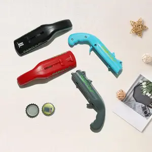 Handy Cap Gun Beer Bottle Opener - Shooting Cap Launcher, Portable Camping Outdoor Tool, Fun Party Game Gadget for Gifting