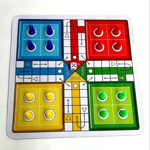 Classic Ludo Game Board, Strategy Board Games, Strategy Tabletop Game for Family Night, Party, Travel, Multi-Purpose Chess Pieces, 2-4 Players Fun Sharing